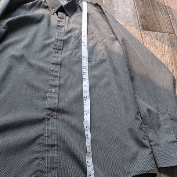 Versace Classic V2 Men’s Gray Check Dress Shirt 17.5 35/36 - Picture 8 of 9